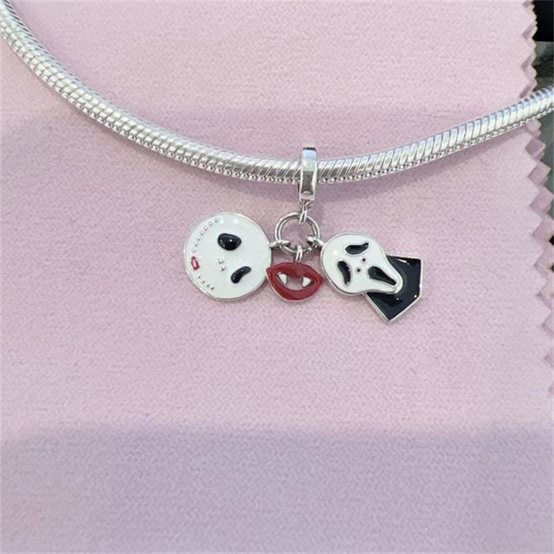 925 Sterling Silver Black Mysterious Charms