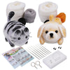 Dog & Cat Wool Needle Felting Kit – DIY Handmade Doll Craft Material Package with Tools (Non-Finished)