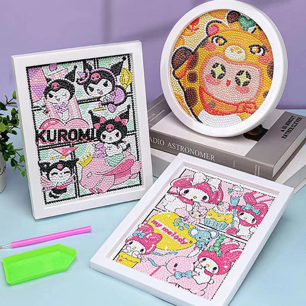 Sanrio Hello Kitty 5D Diamond Painting Kit with Frame