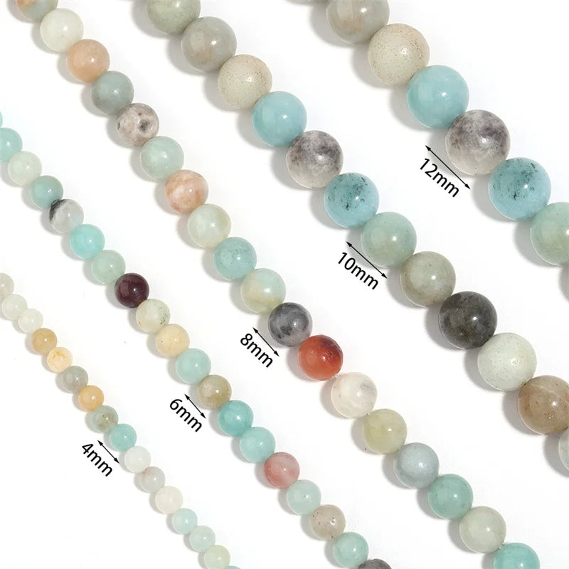 Natural Amazonite Round Beads