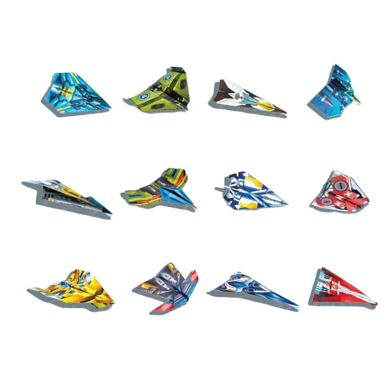 Colorful Origami Paper Plane Puzzle Craft Toy