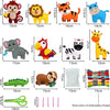 Woodland Animals Felt Craft Kit – DIY Sewing Plush Forest Creatures for Kids & Beginners, Educational Art Toy