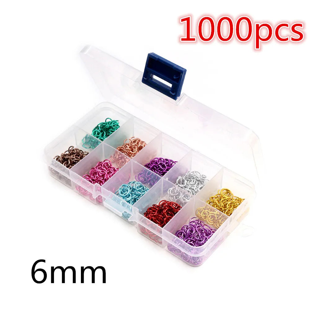 Jump Rings Set (3–10mm, 8 Colors) for Jewelry Making