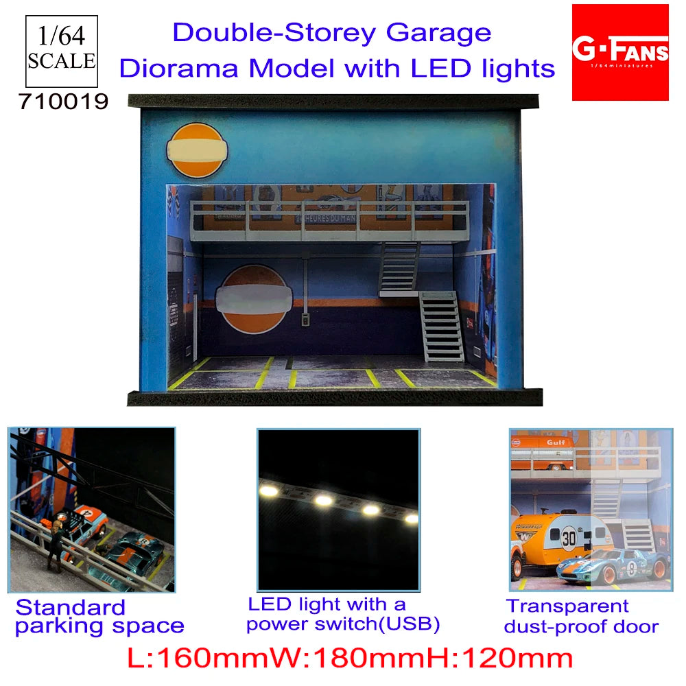 1:64 Scale Diorama Car Garage Model