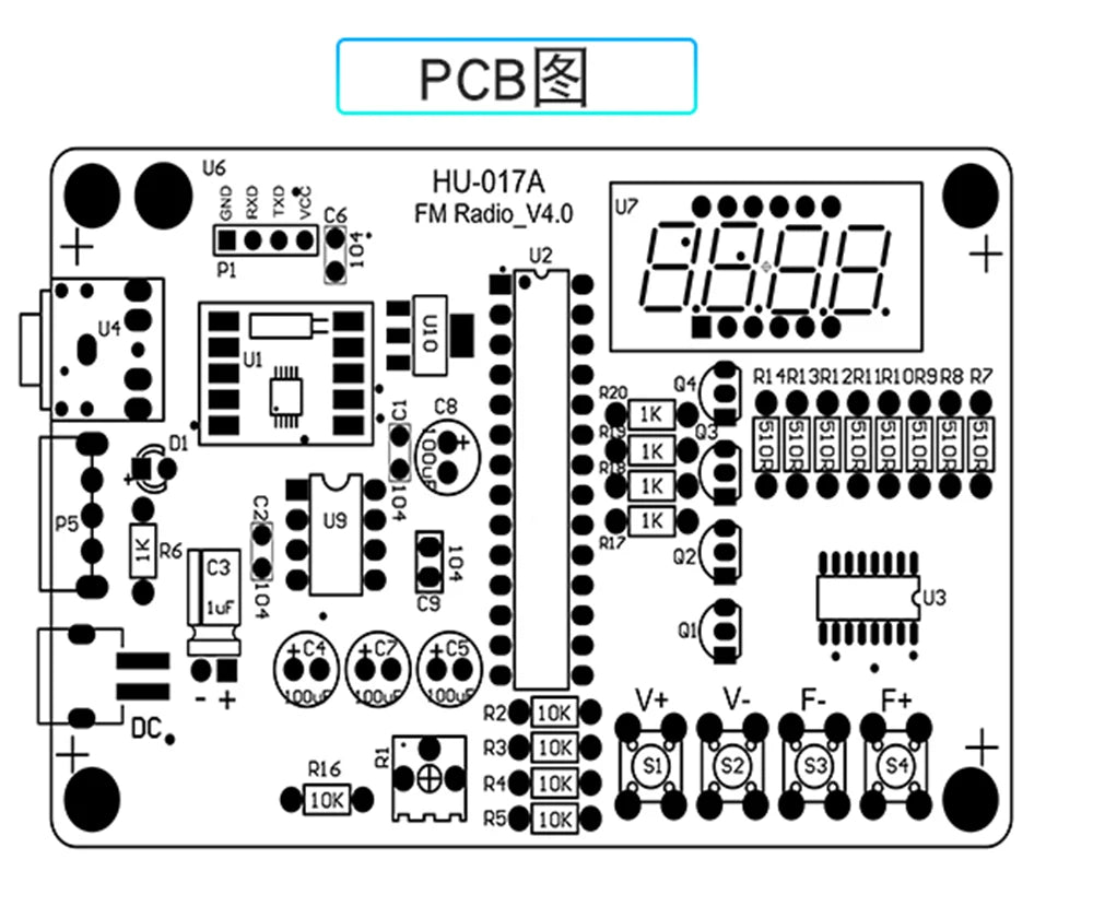 DIY FM Radio Kit with Digital Display (87–108MHz)