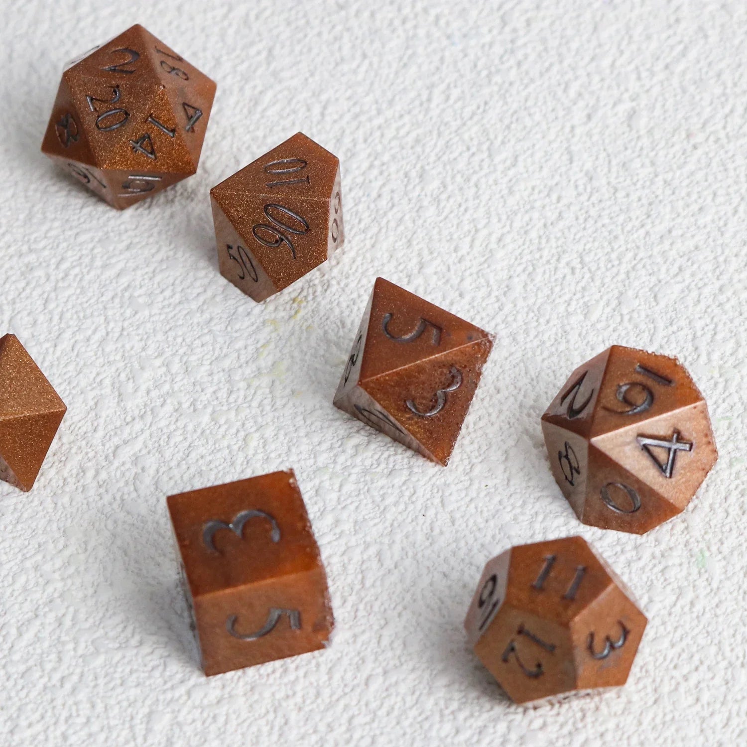 7-Piece Polyhedron Dice Silicone Mold