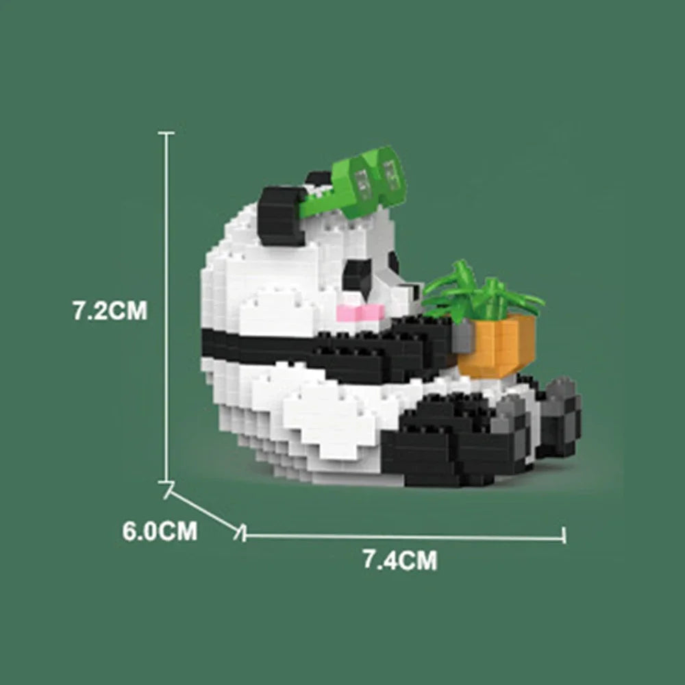 Cute Chinese Panda Building Blocks Set