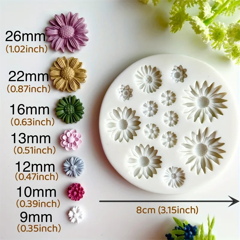 1pc 3D Flower Silicone Mold
