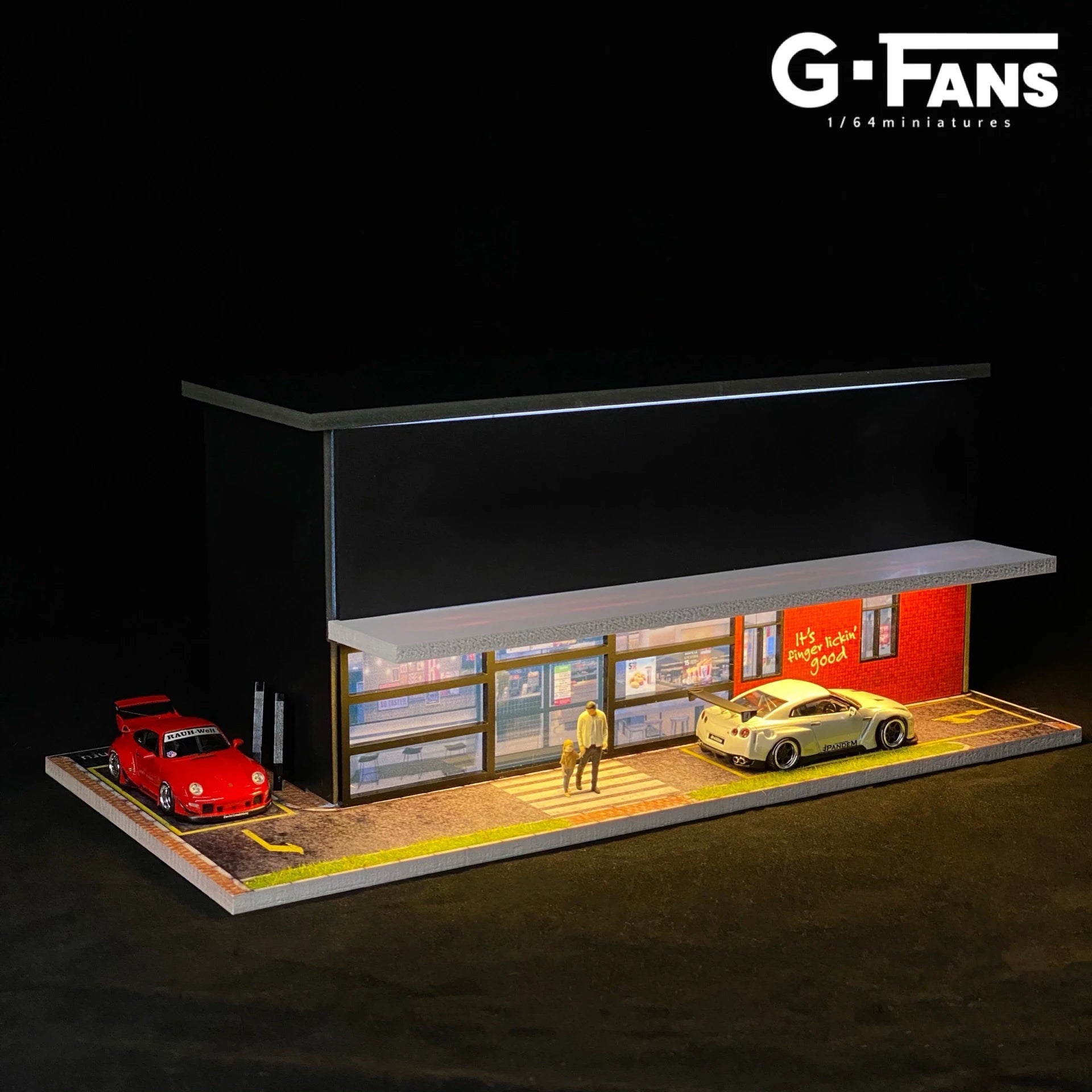1:64 Scale Diorama Car Garage Model
