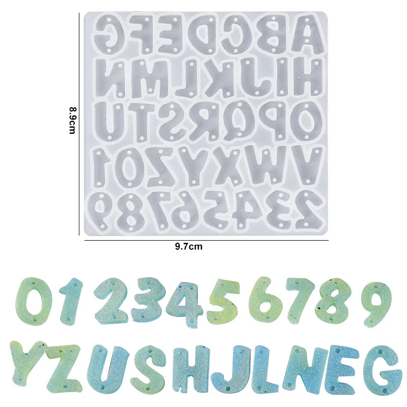 Alphabet Keychain Molds