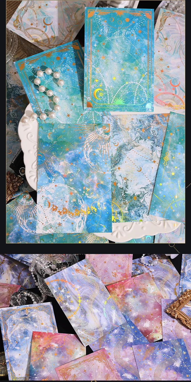 15pcs Dreamy Sky Theme Craft Paper Set