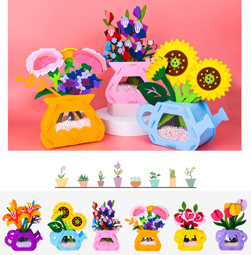 DIY Montessori Flower Toy Craft Set