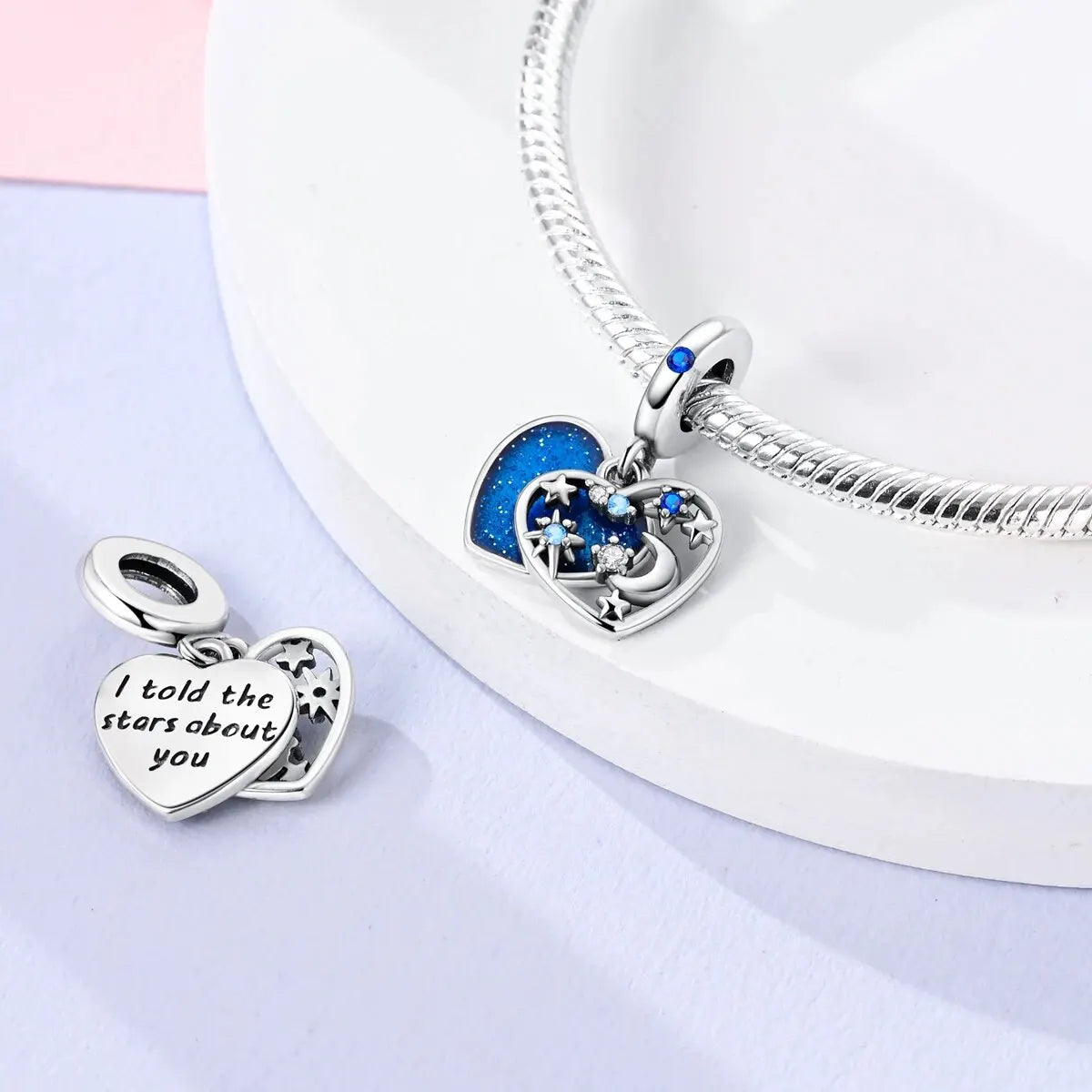 MULA 1PC Silver Plated Charms