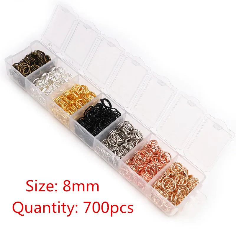 Jump Rings Set (3–10mm, 8 Colors) for Jewelry Making