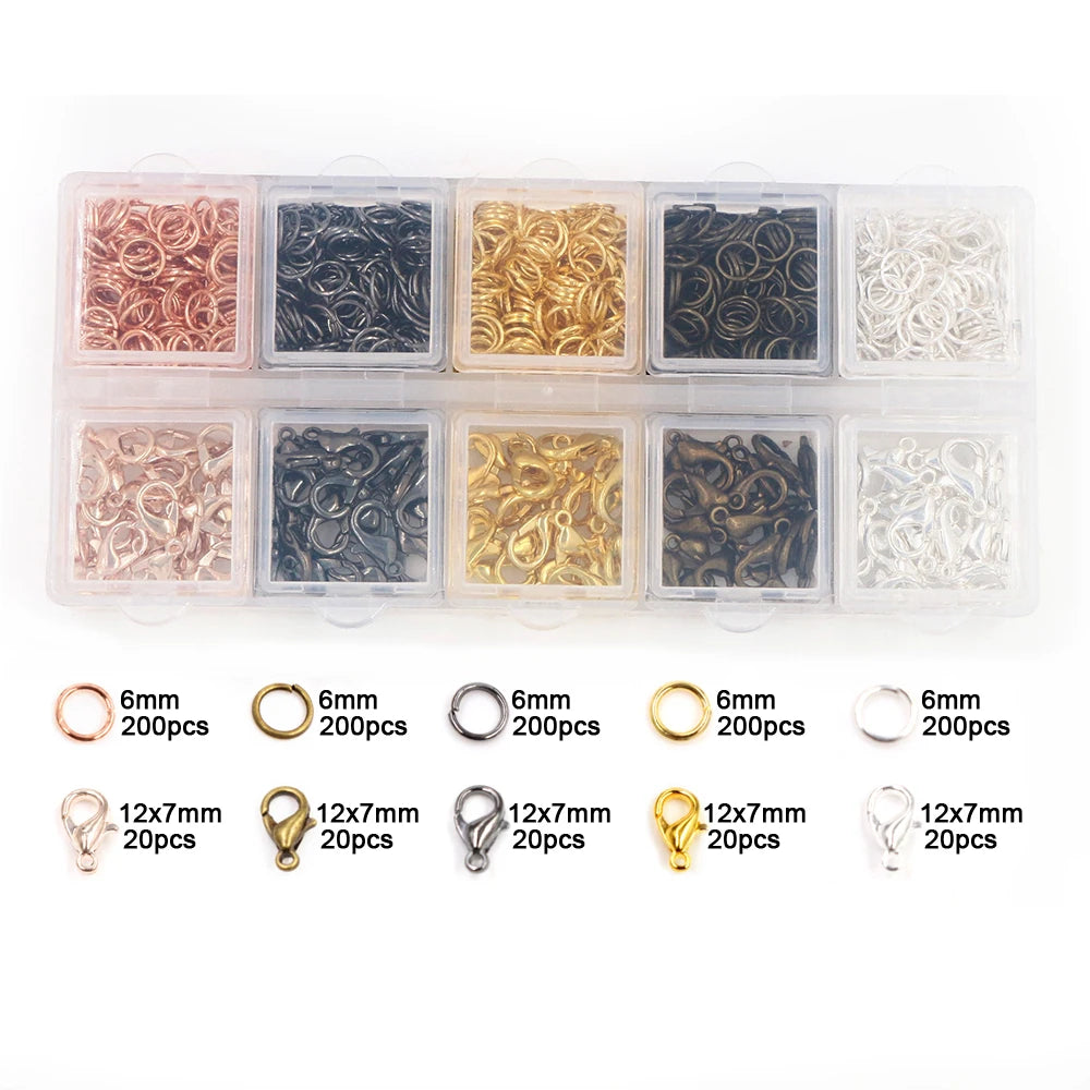 Jump Rings Set (3–10mm, 8 Colors) for Jewelry Making