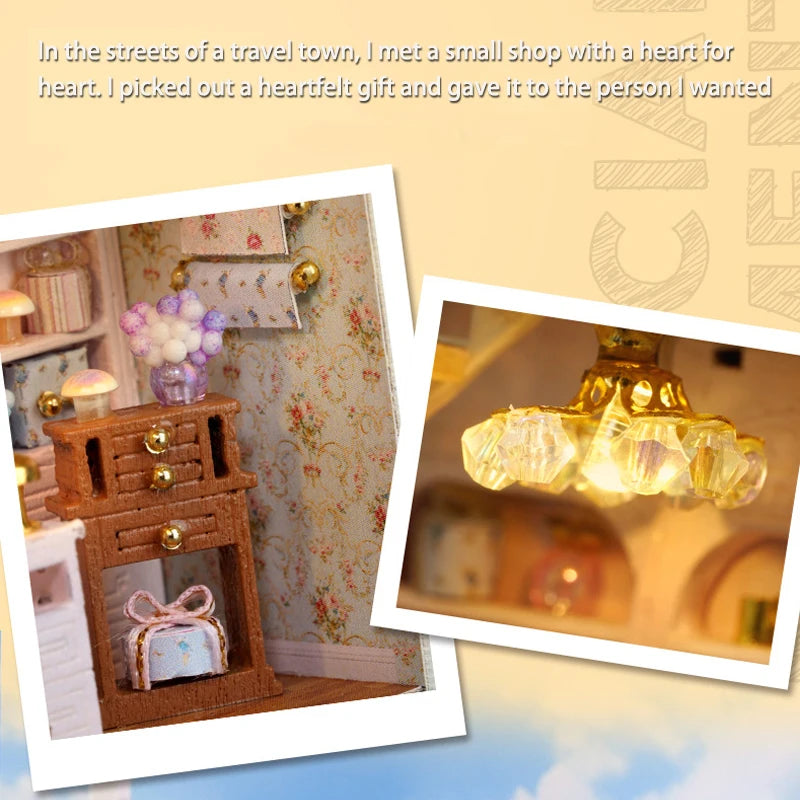 DIY Mini Wooden Dollhouse Kit