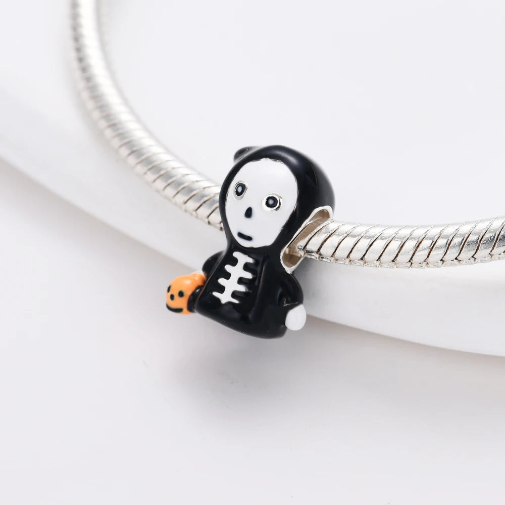 925 Sterling Silver Black Mysterious Charms