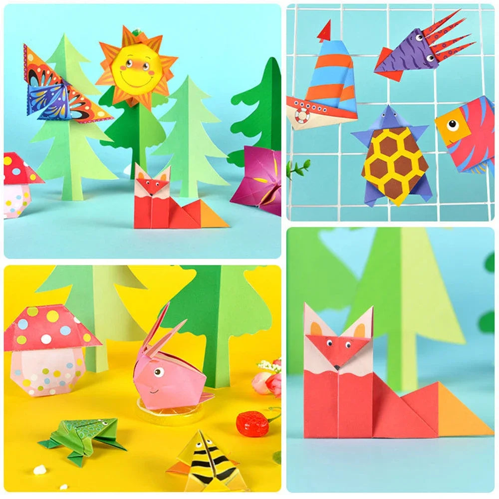 54-Page Montessori 3D Animal Origami Craft Book