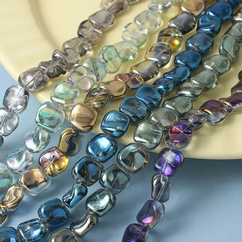 20pcs 11mm Irregular Lampwork Glass Beads