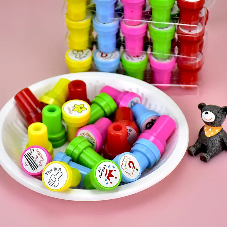10pcs Assorted Self-Inking Stamps for Kids
