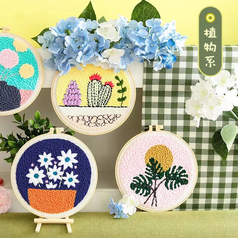 Sunflower DIY Punch Needle Embroidery Kit for Beginners