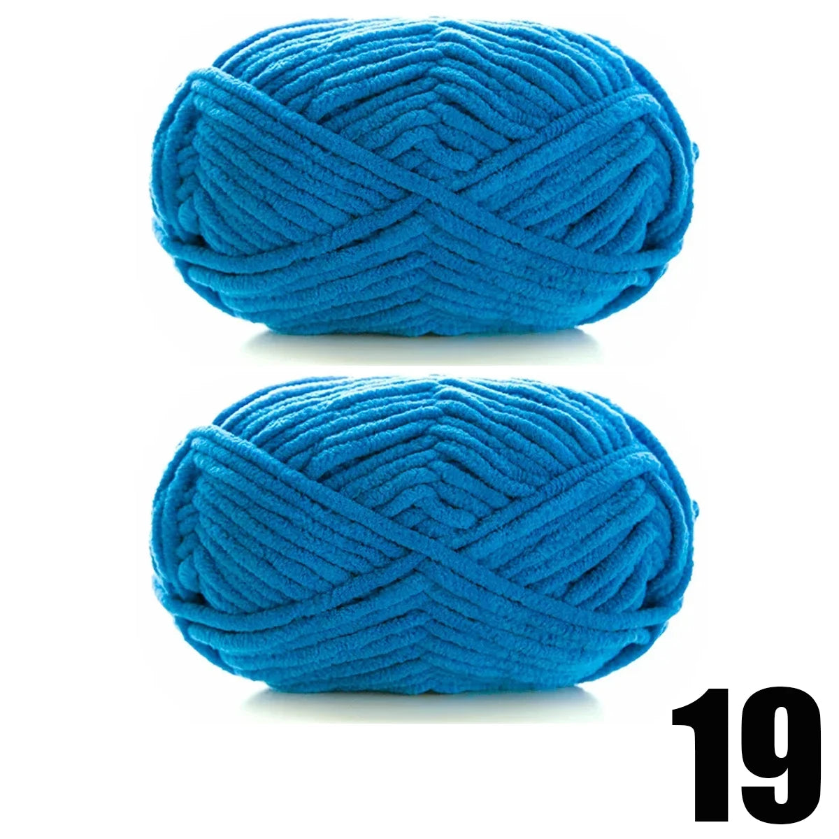 2pcs x 50g Soft Chenille Velvet Yarn