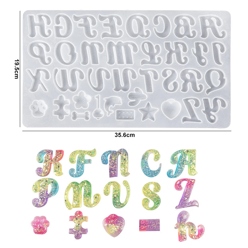 Alphabet Keychain Molds