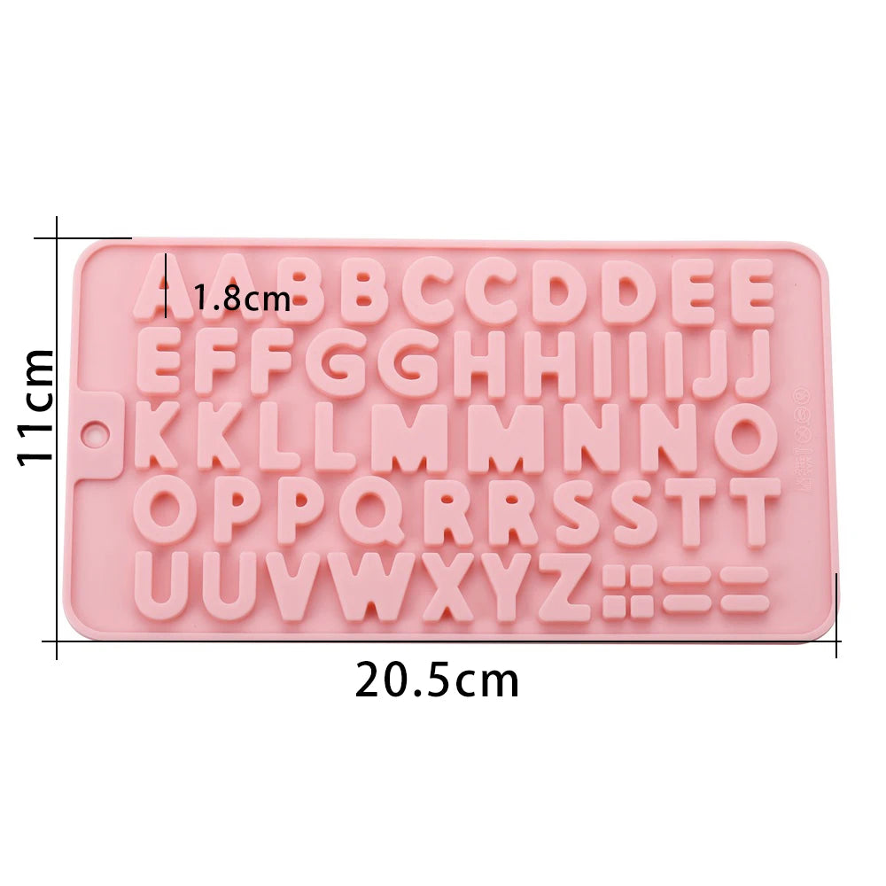 Alphabet & Number Silicone Resin Molds
