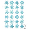 12/120pcs Glitter Paper Snowflake Christmas Decorations