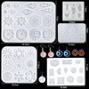 16 Styles Epoxy Resin Casting Molds Set – Silicone UV Mold Kit for DIY Jewelry, Earrings, Pendants & Craft Making