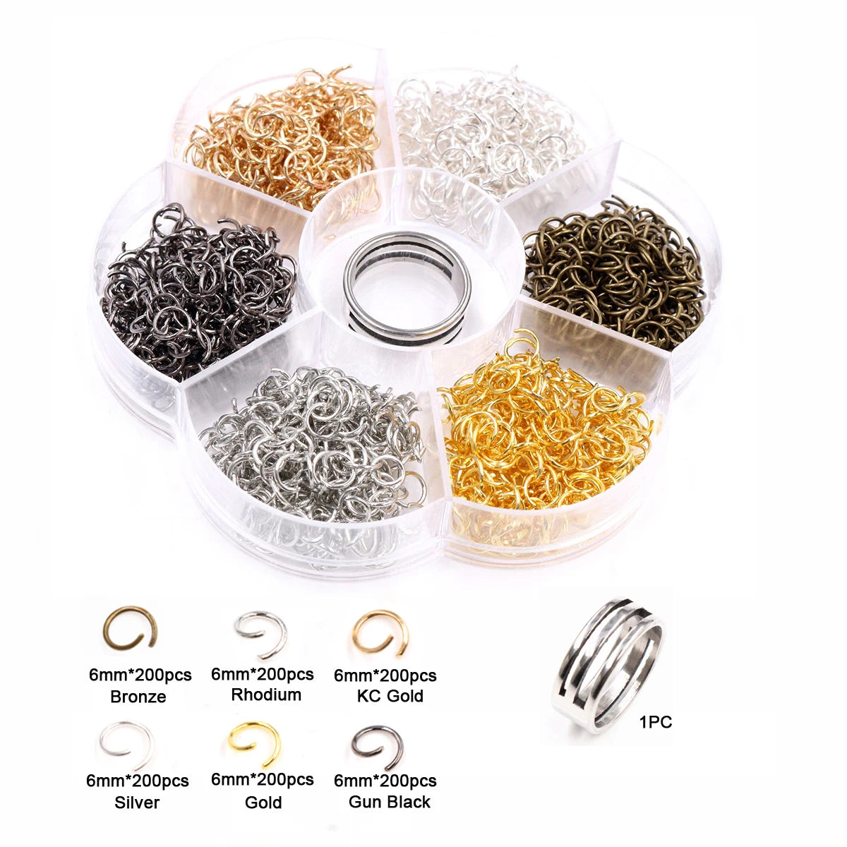Jump Rings Set (3–10mm, 8 Colors) for Jewelry Making