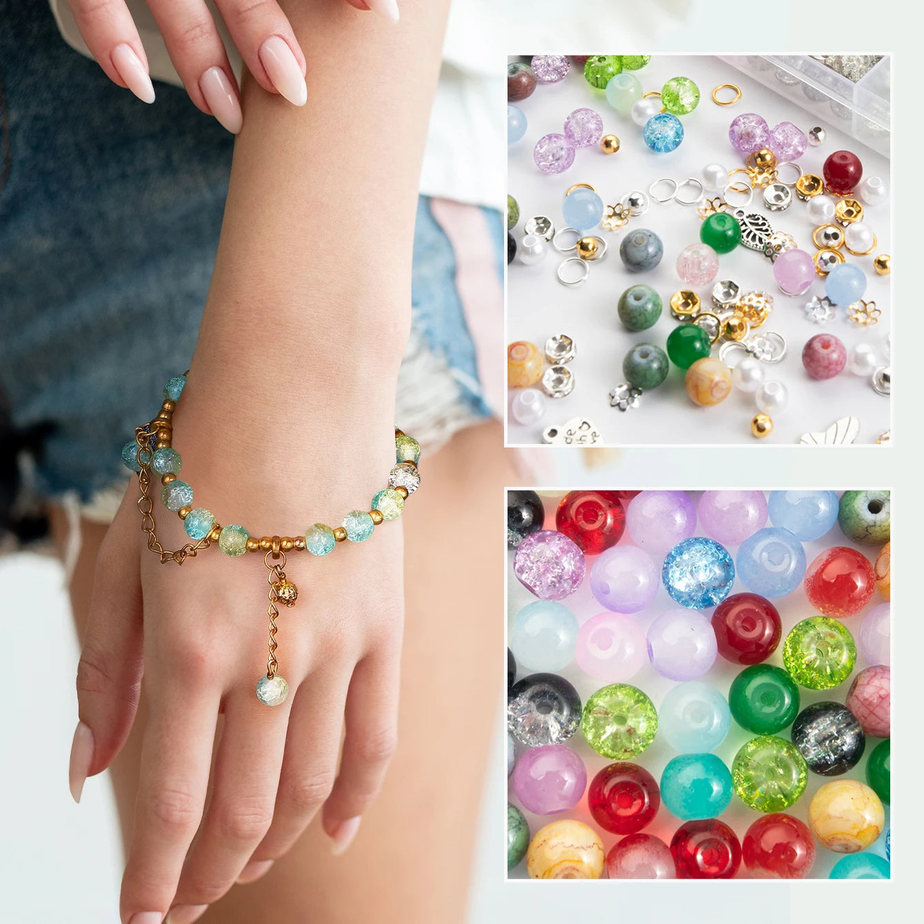 Glass Beads Bracelet Making Kit