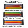 40–120pcs Dupont Jumper Wire Set (10–30cm, Male/Female)