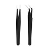 Stainless Steel Tweezers – Straight & Elbow Tip Tools for Scrapbooking, Sticker & Tape Application, DIY Craft Supplies