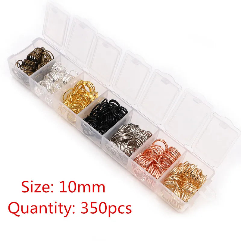 Jump Rings Set (3–10mm, 8 Colors) for Jewelry Making