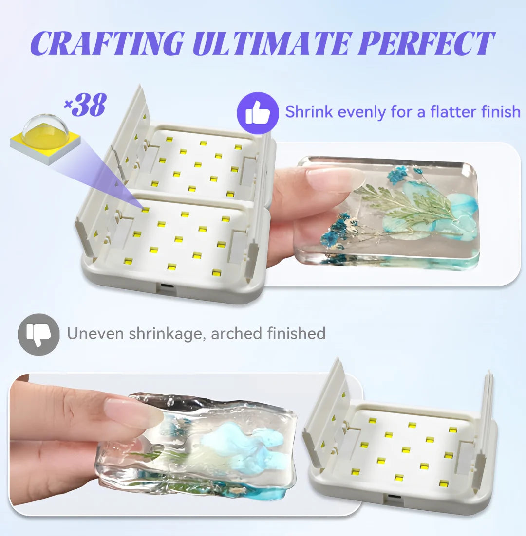48W Dual-Sided Foldable UV Resin Curing Lamp