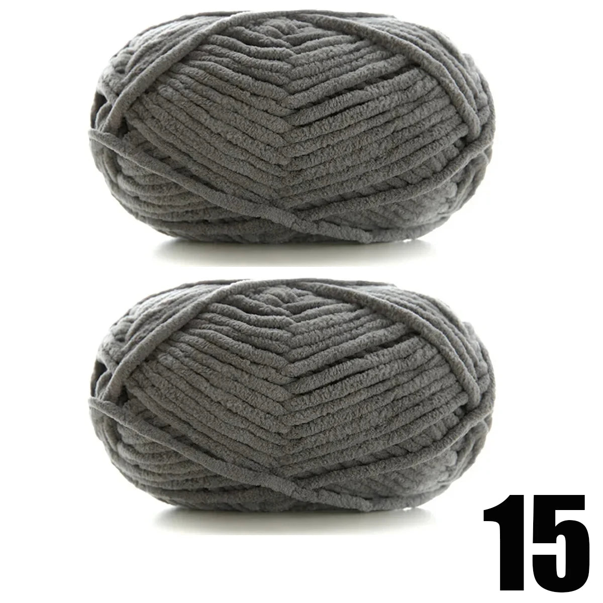2pcs x 50g Soft Chenille Velvet Yarn