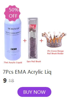 120ml EMA Acrylic Liquid & Pink Builder Powder Set