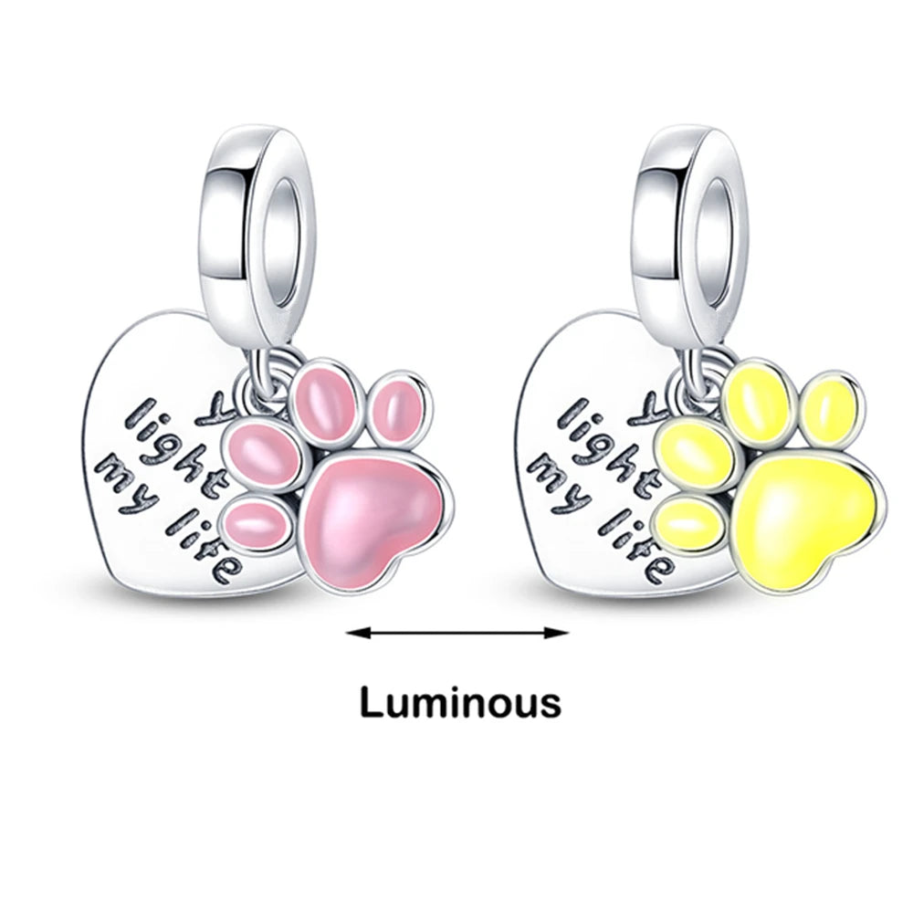 Chameleon, Luminous Firefly & Butterfly Charms