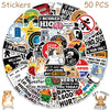 50/100pcs Cartoon Snarky MEME Stickers – Aesthetic Decals for Phone, Skateboard, Laptop & More