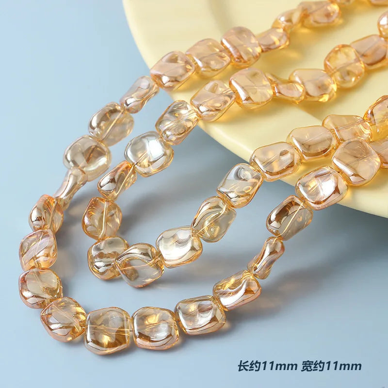 20pcs 11mm Irregular Lampwork Glass Beads
