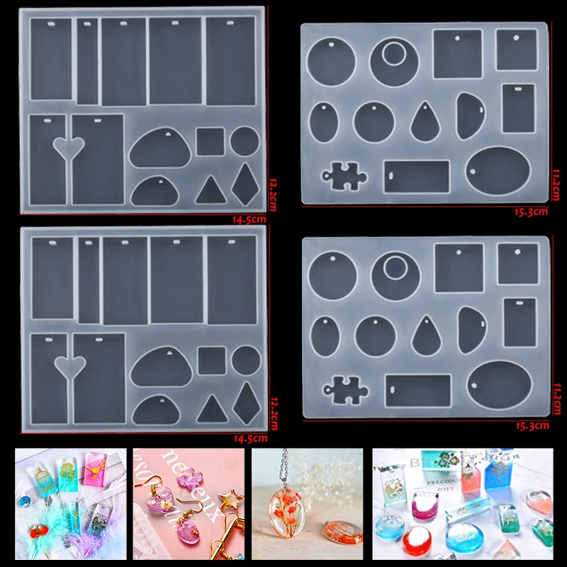 16 Styles Epoxy Resin Casting Molds Set