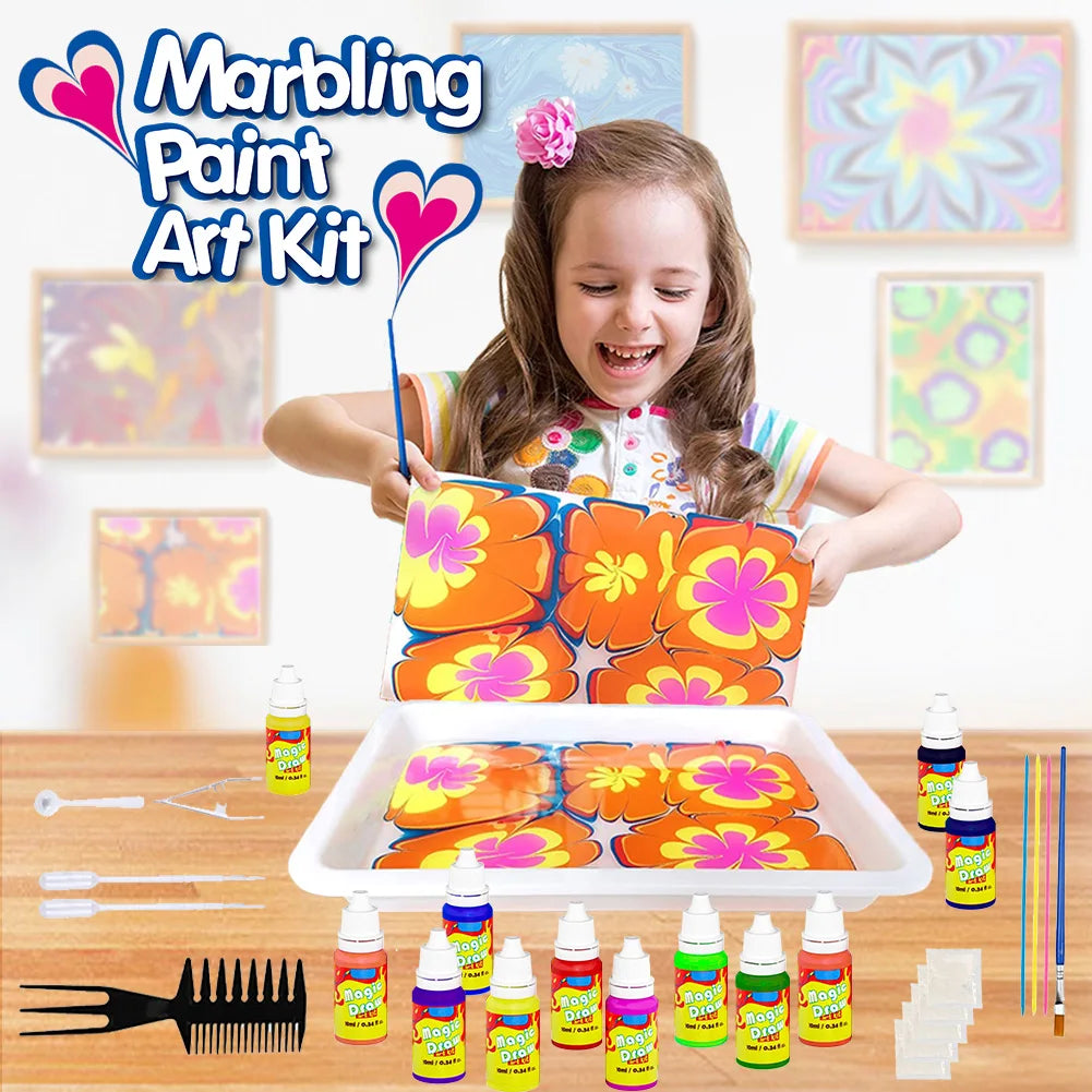 Kids Marble Painting Kit