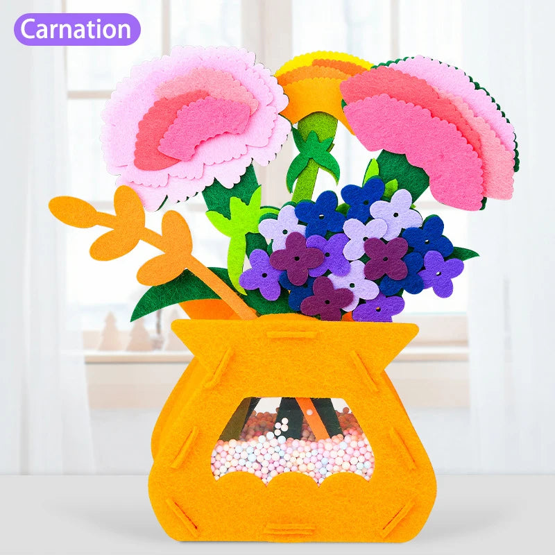 DIY Montessori Flower Toy Craft Set
