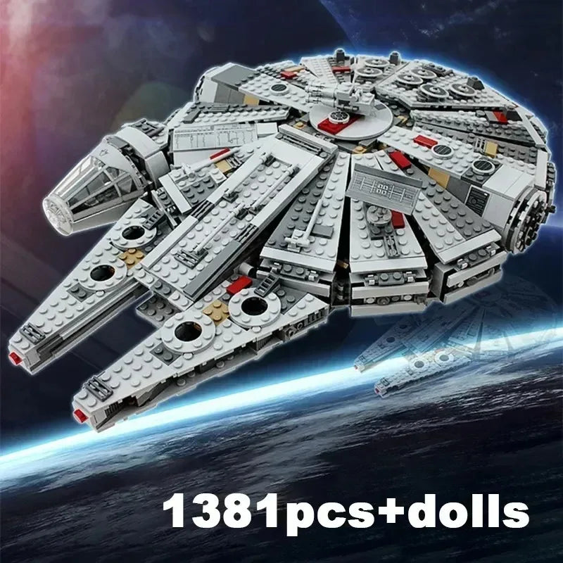 1381-Piece Space Millennium Warship Building Blocks Set