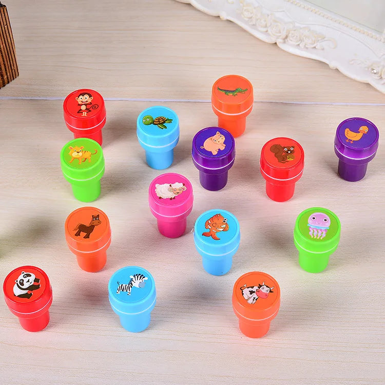 10pcs Assorted Self-Inking Stamps for Kids