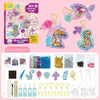 Kids DIY Crystal Glue Keychain Craft Kit – Fun Art Set for Kids, Birthday Gift