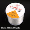100m Crystal Elastic Beading Thread – Stretch Cord for DIY Jewelry Making, Bracelets & Necklaces (0.5–1mm Thickness)
