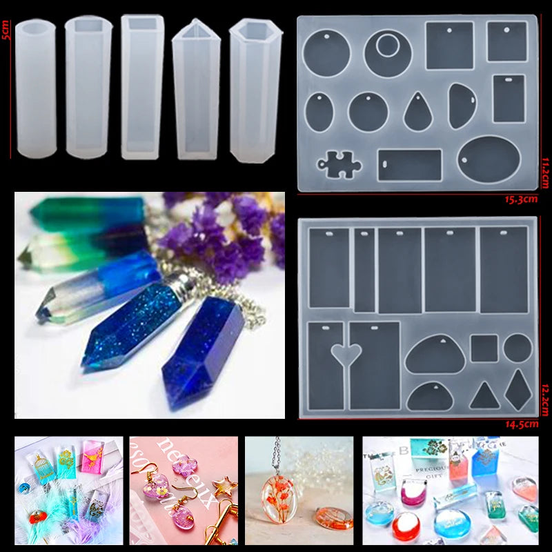 16 Styles Epoxy Resin Casting Molds Set