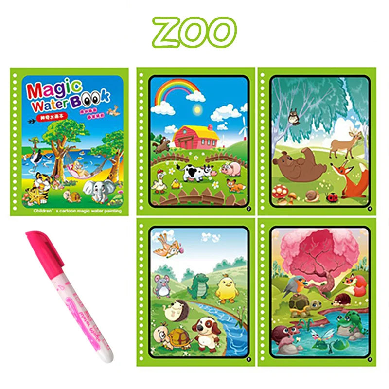 Kids Magic Water Drawing Book